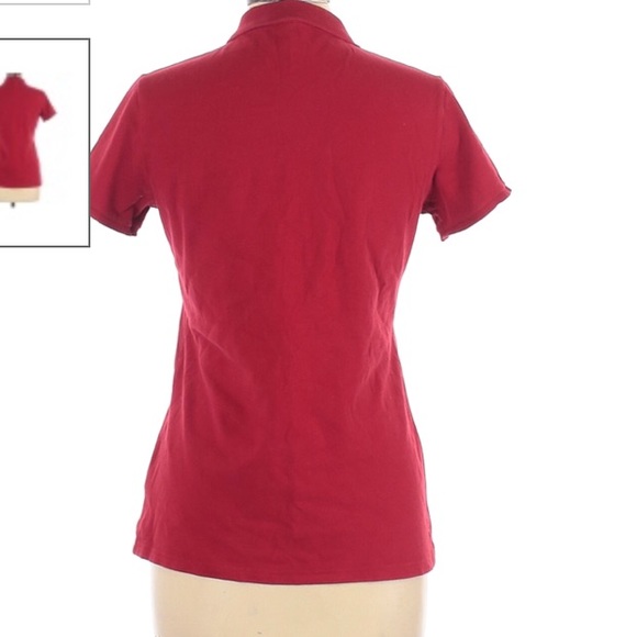 Burberry London red 6 button polo woman’s - Picture 2 of 6